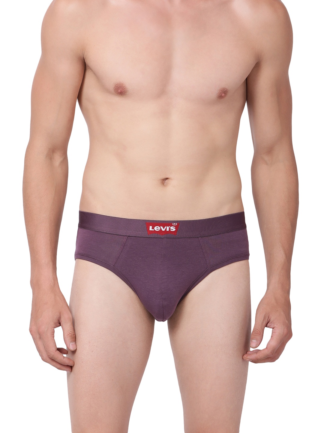 

Levis Men Maroon Solid Brief BF-300LS-1PK