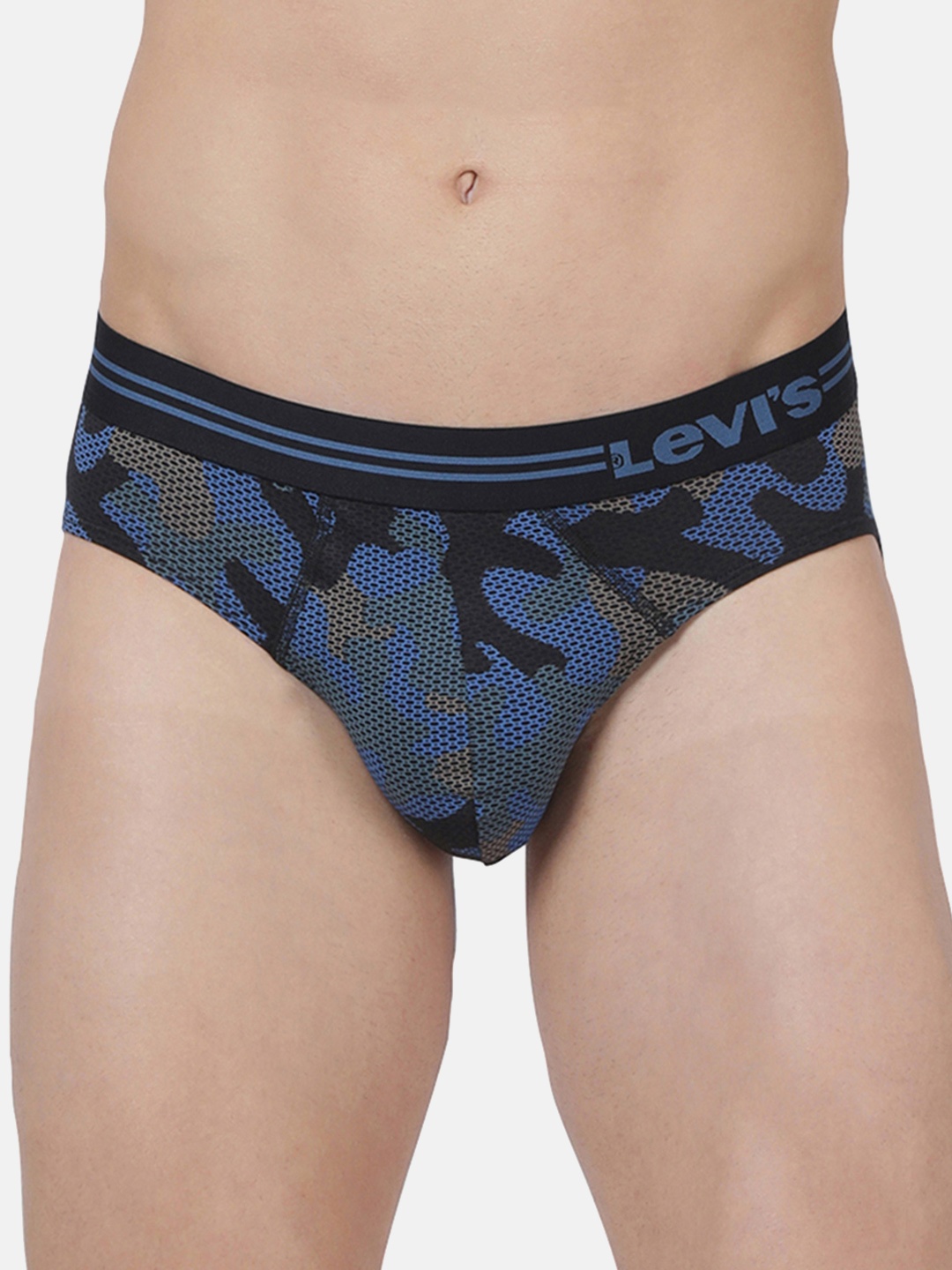 

Levis Men Black & Blue Printed Brief BF-200SF-1PK-STYLE-021-101