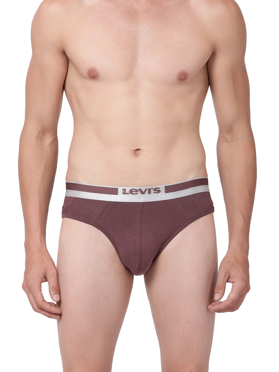 

Levis Men Burgundy Solid Briefs BF-300LS-1PK-STYLE-029-149