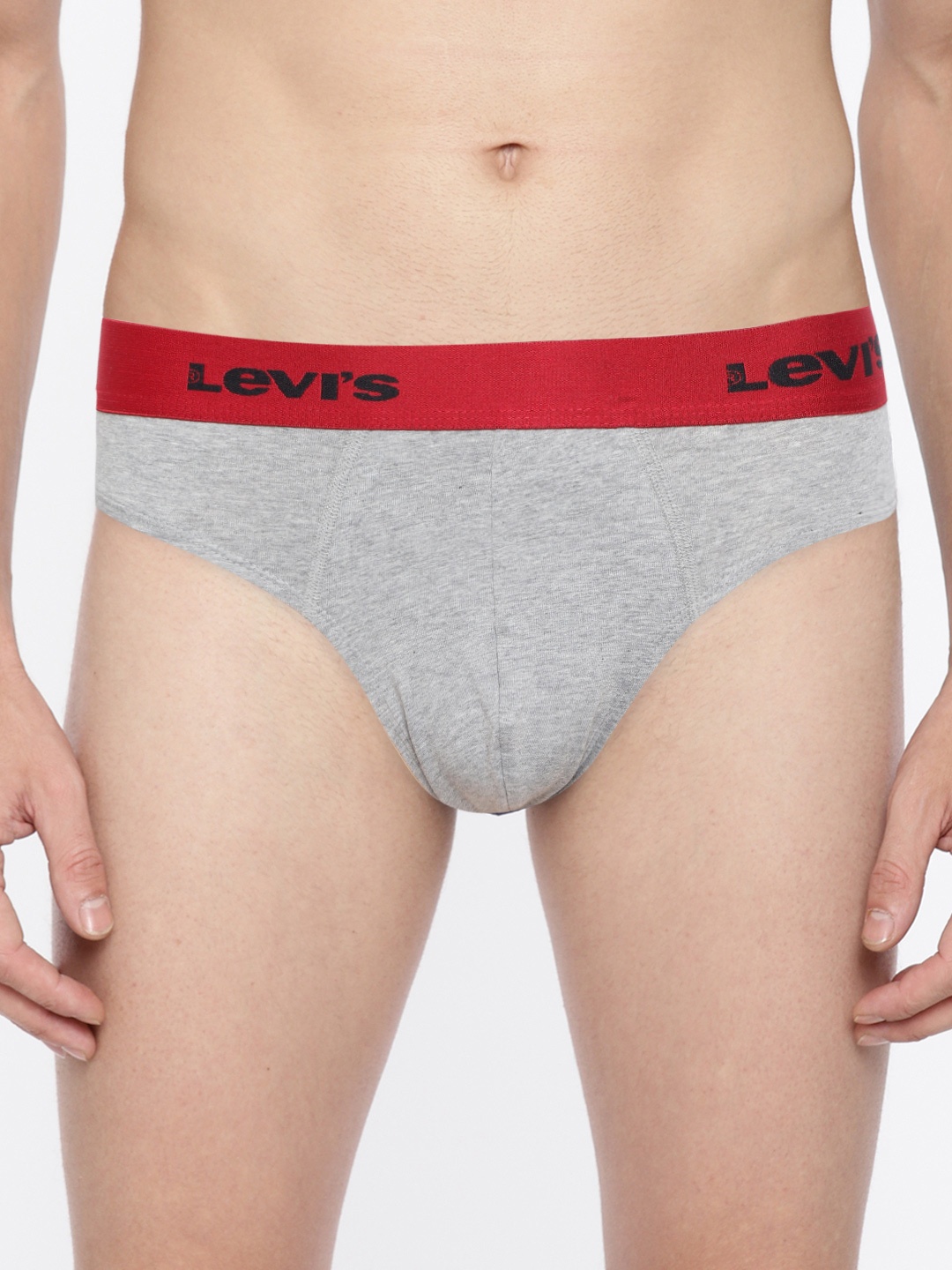 

Levis Men Grey Melange Solid Briefs BF-200SF-1PK-STYLE-019-92