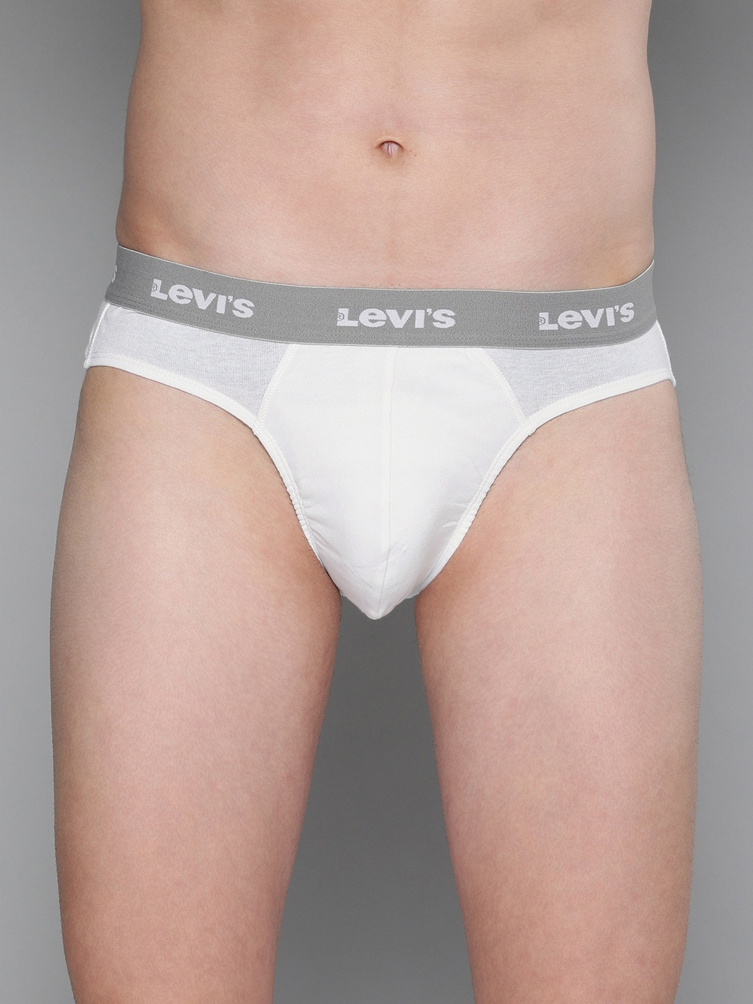 

Levis Men White Solid Briefs BF-100CA-1PK-STYLE-002-7