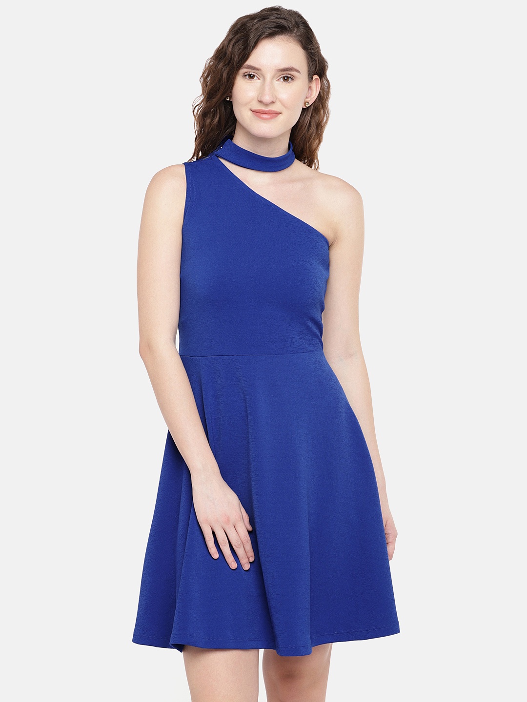 

Globus Women Blue Solid A-Line Dress