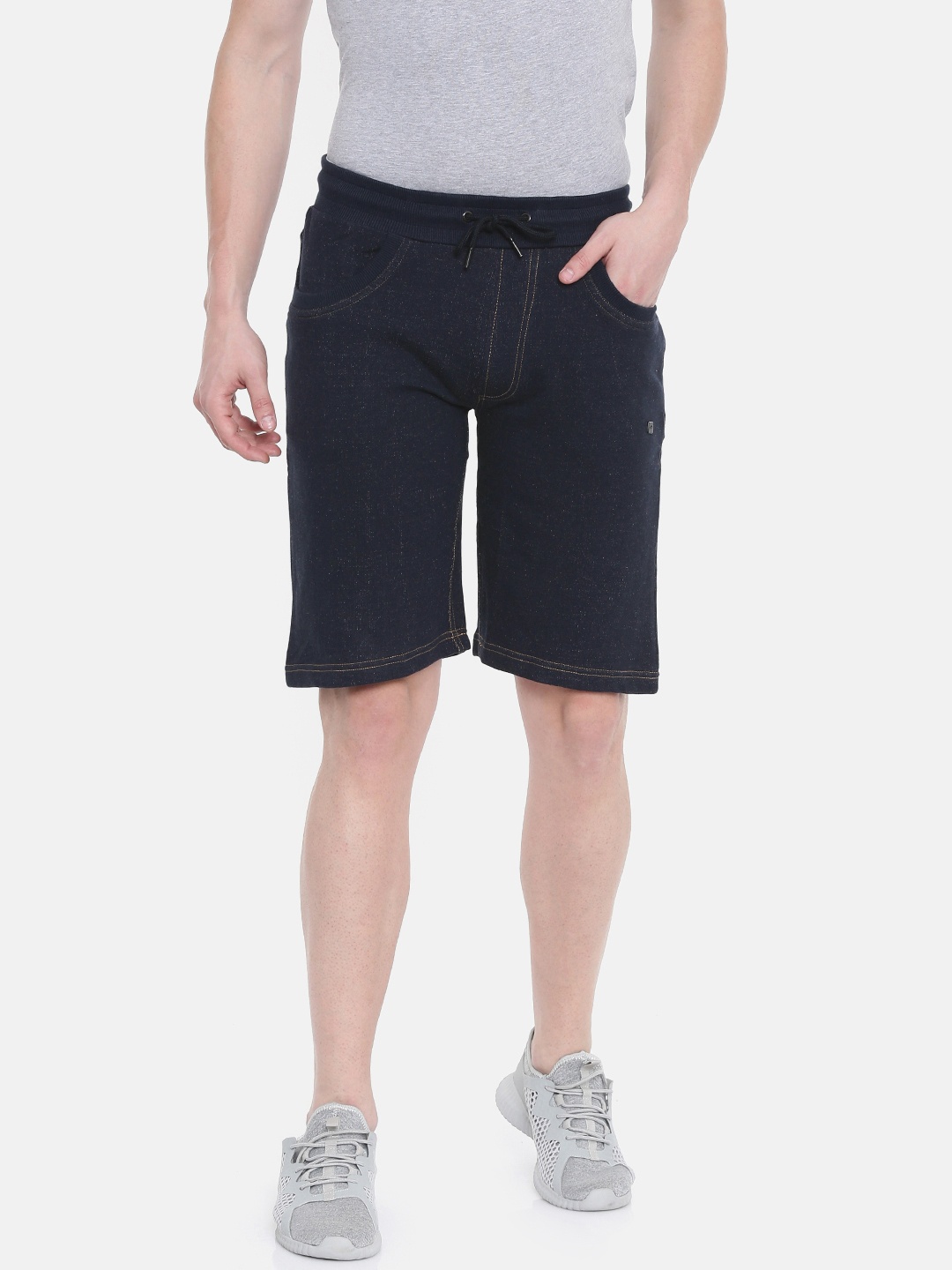 

Proline Active Men Navy Blue Solid Regular Fit Regular Shorts