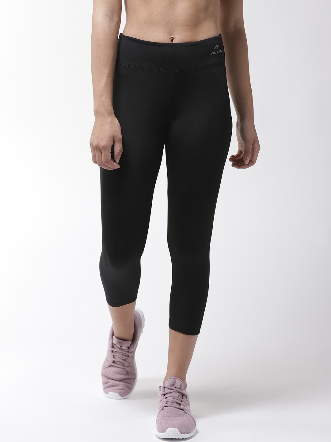 

Alcis Women Black 3/4th Training Tights
