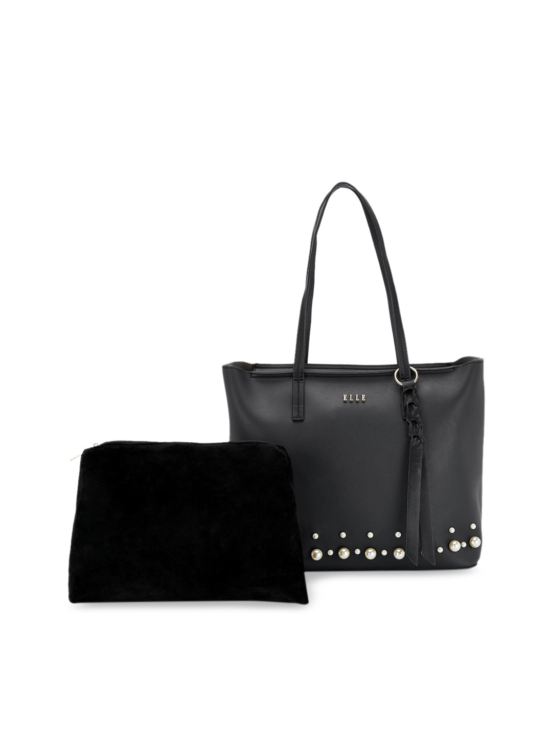 

ELLE Women Black Solid Shoulder Bag