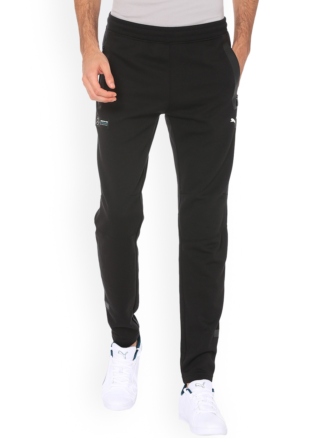 

PUMA Motorsport Men Black Solid Straight-Fit Motorsports Track Pants