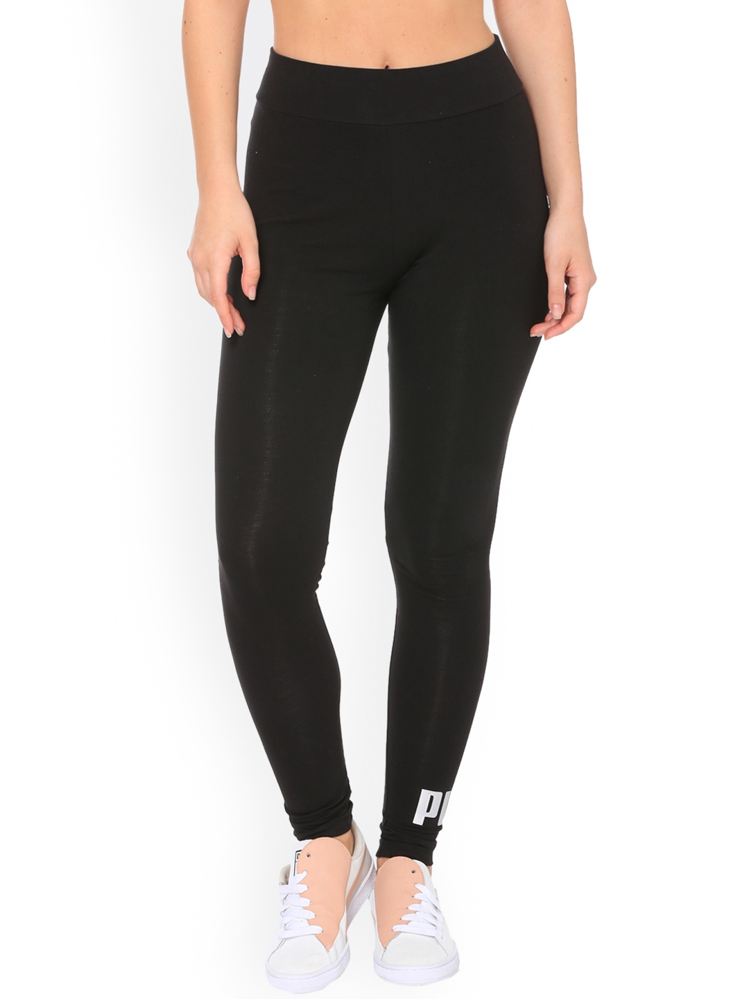 

Puma Women Black Solid Tights