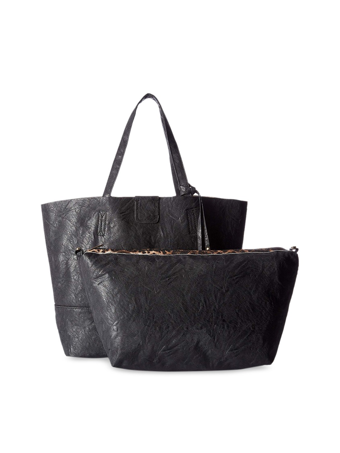 

GIO COLLECTION Black Solid Shoulder Bag