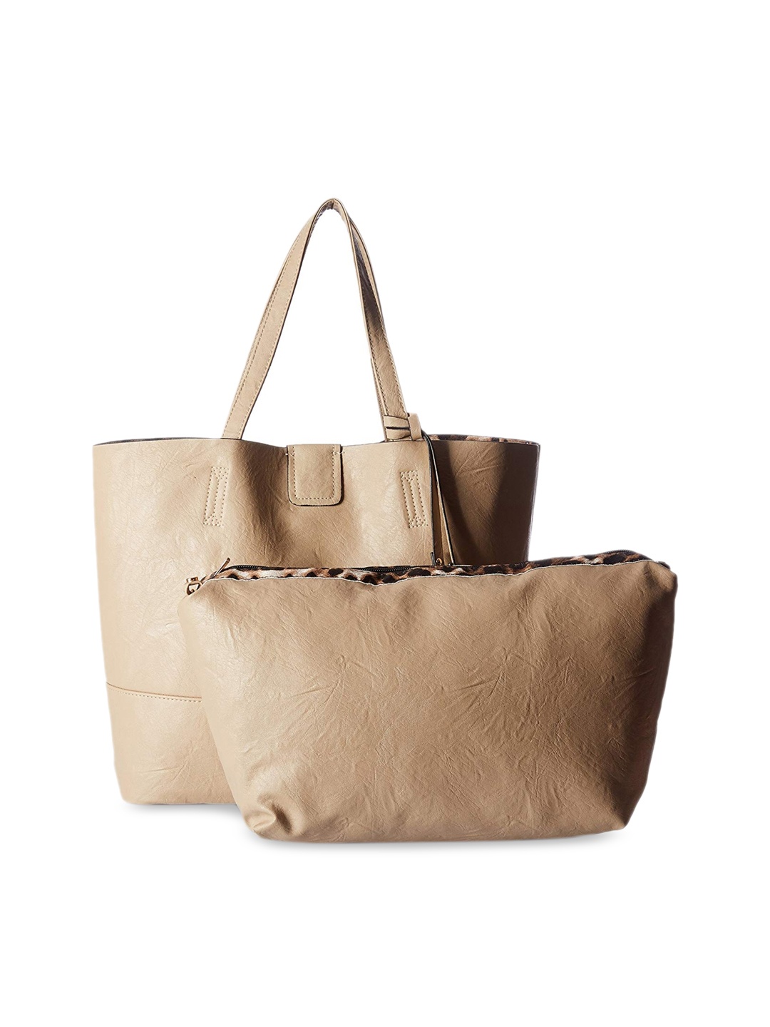 

GIO COLLECTION Cream-Coloured Solid Shoulder Bag