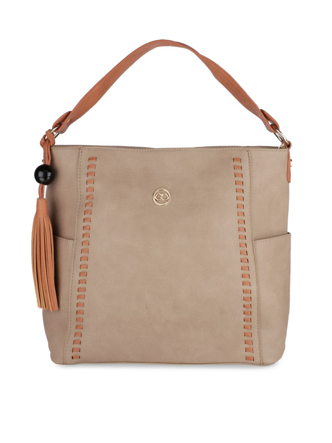 

GIO COLLECTION Brown Solid Hobo Bag