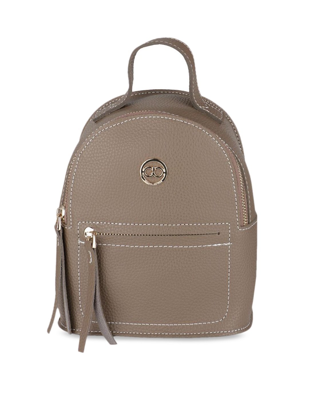 

GIO COLLECTION Women Brown Solid Backpack