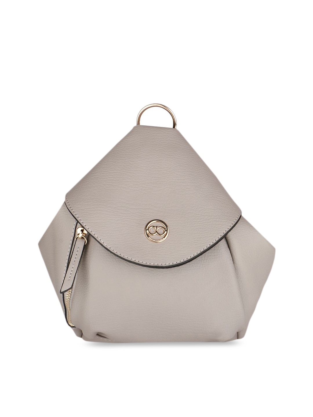 

GIO COLLECTION Women Grey Solid Backpack