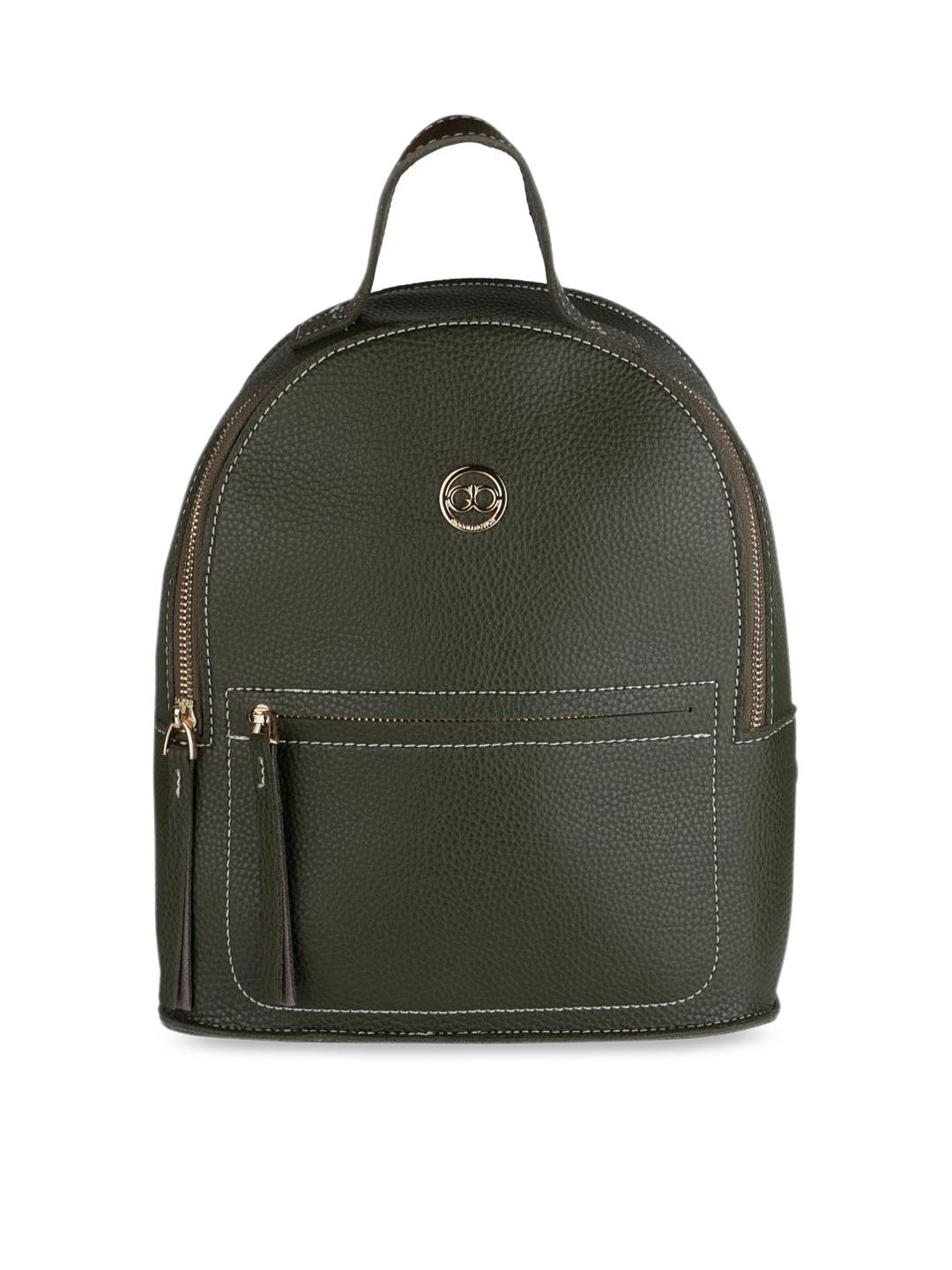 

GIO COLLECTION Women Green Solid Backpack