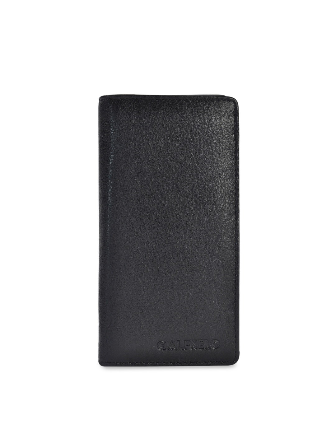 

CALFNERO Unisex Black Solid Card Holder