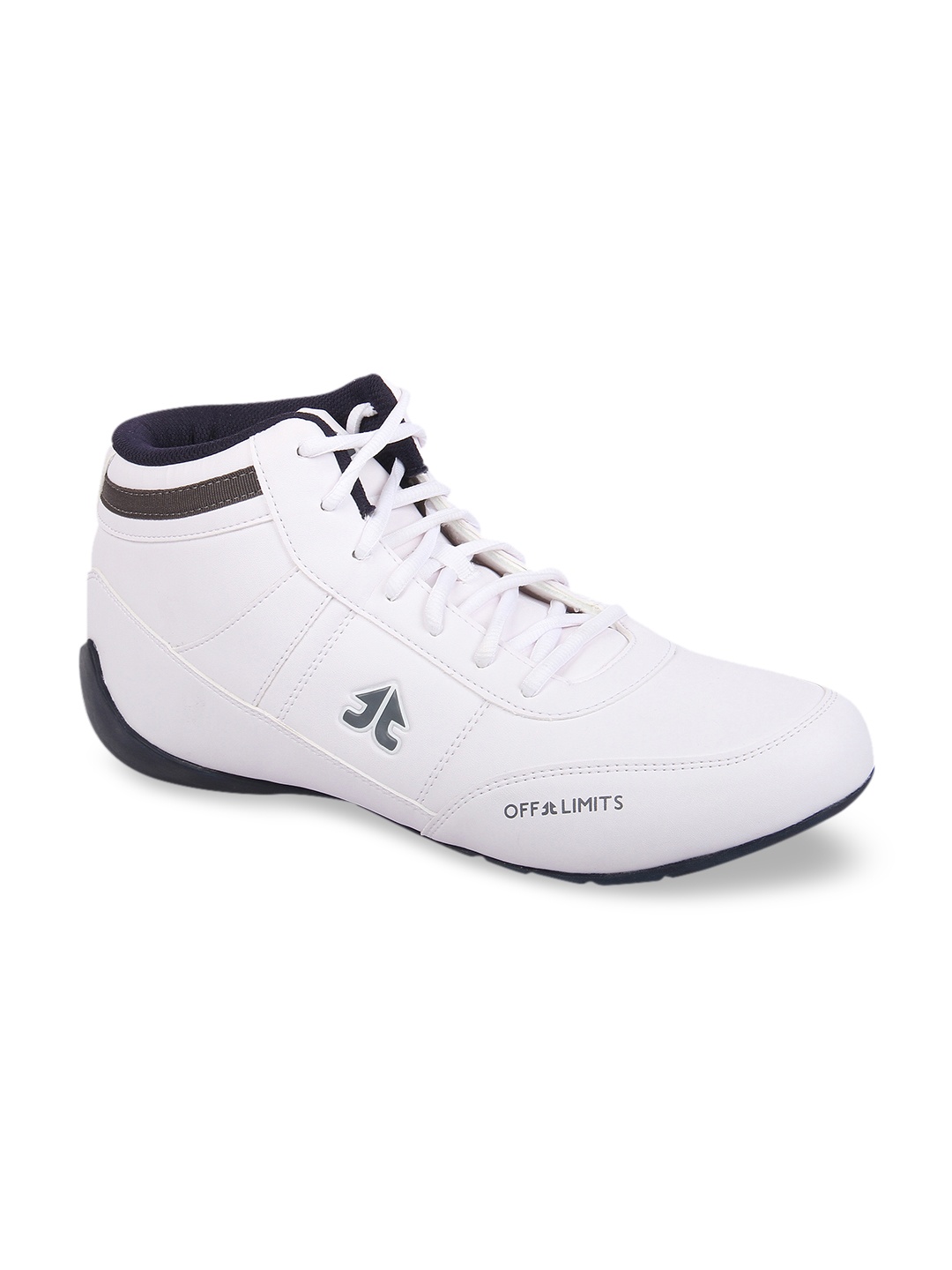 

OFF LIMITS Men White Mesh Mid-Top Running Shoes