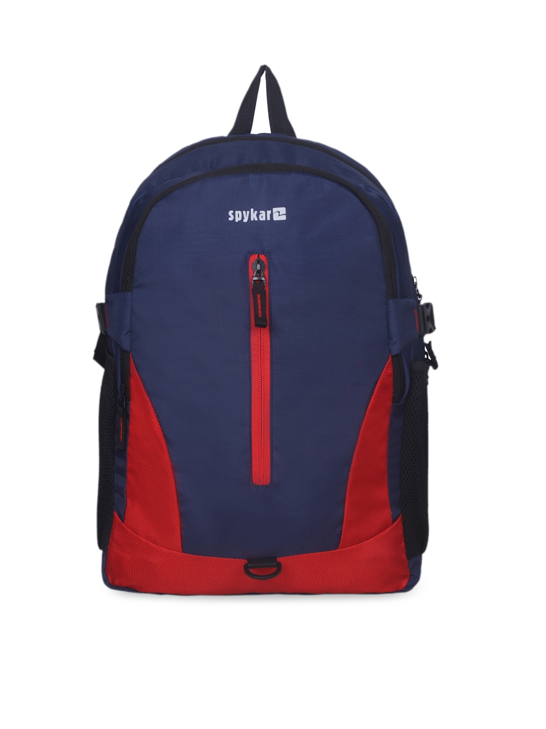 

SPYKAR Men Navy Blue Colourblocked Backpack