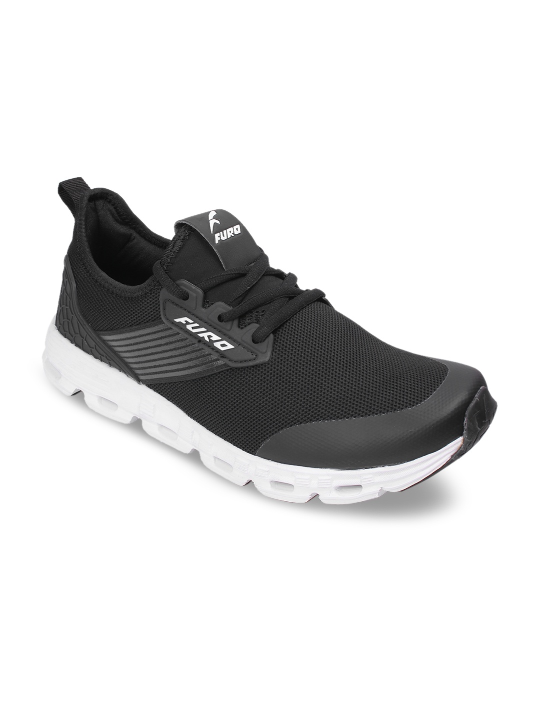 

FURO by Red Chief Men Black Running Shoes