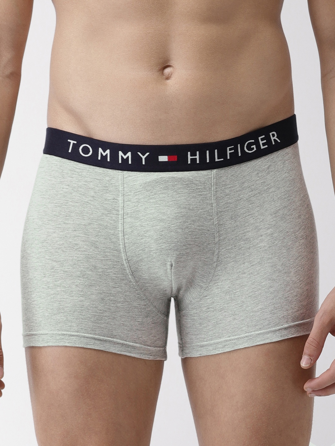 

Tommy Hilfiger Men Grey Melange Solid Trunks P9AB4129