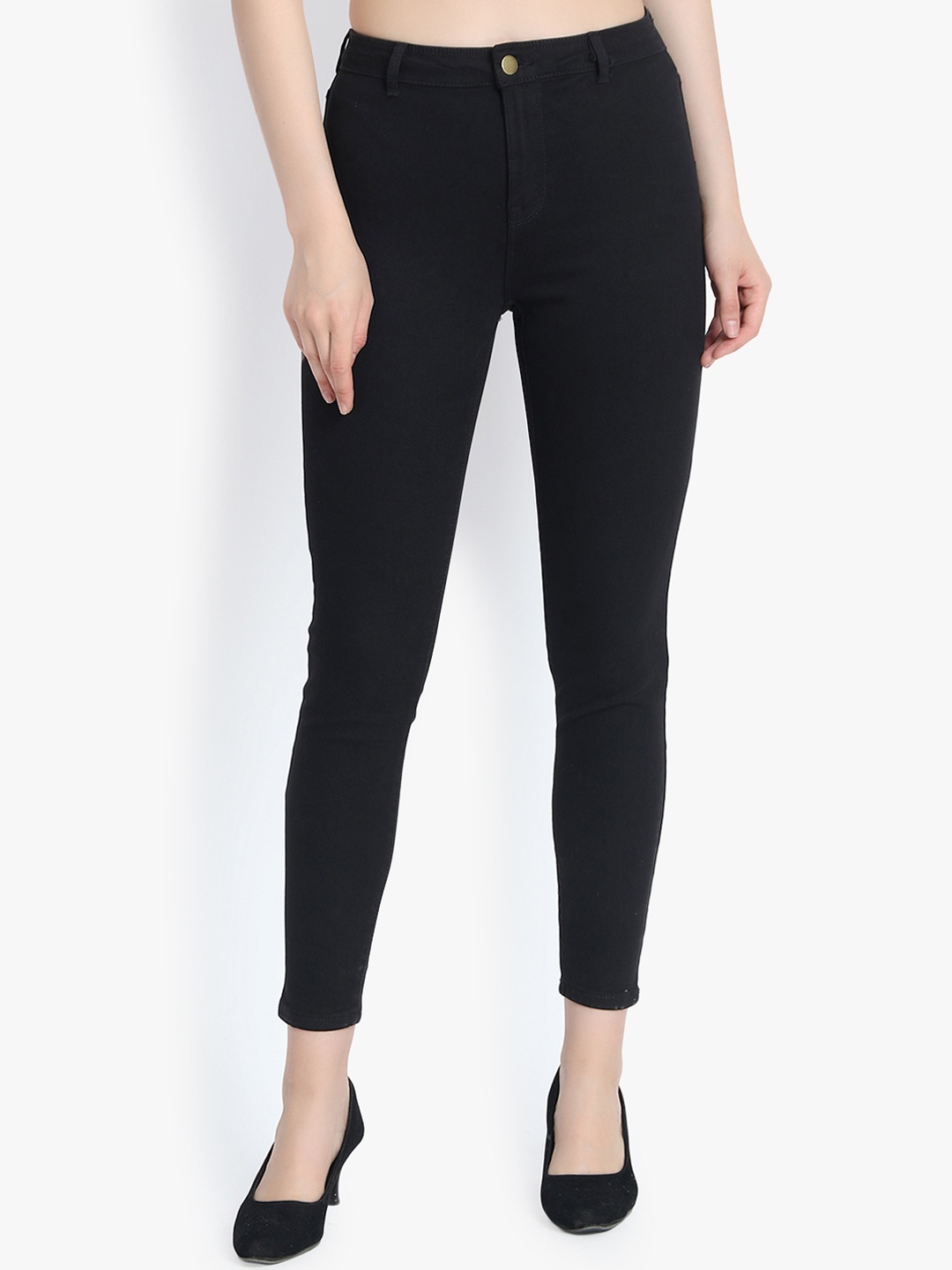 

Kotty Women Black Skinny Fit High-Rise Clean Look Jeans