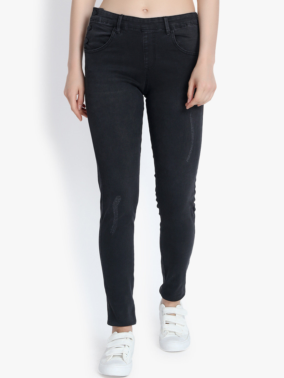 

Kotty Women Black Skinny Fit High-Rise Clean Look Jeans