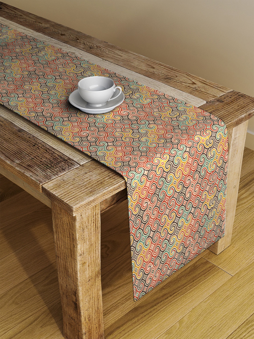 

Alina decor Multicoloured Digitally Printed Table Runner, Multi