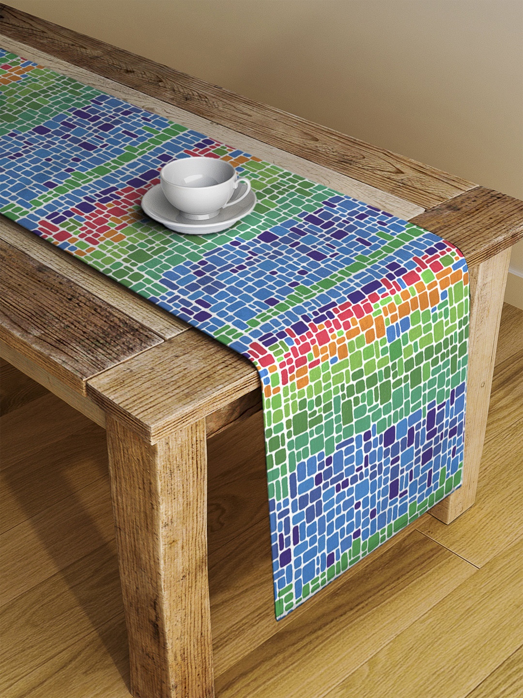 Alina decor Multicoloured Digitally Printed Table Runner, Multi