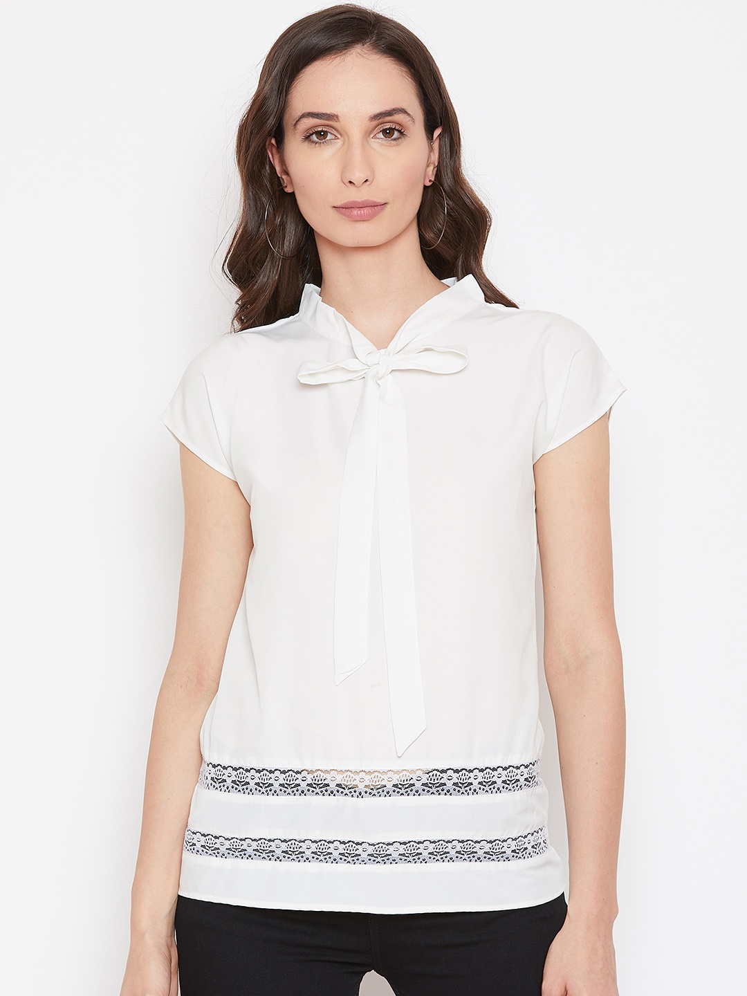 

Alsace Lorraine Paris Women White Solid Top