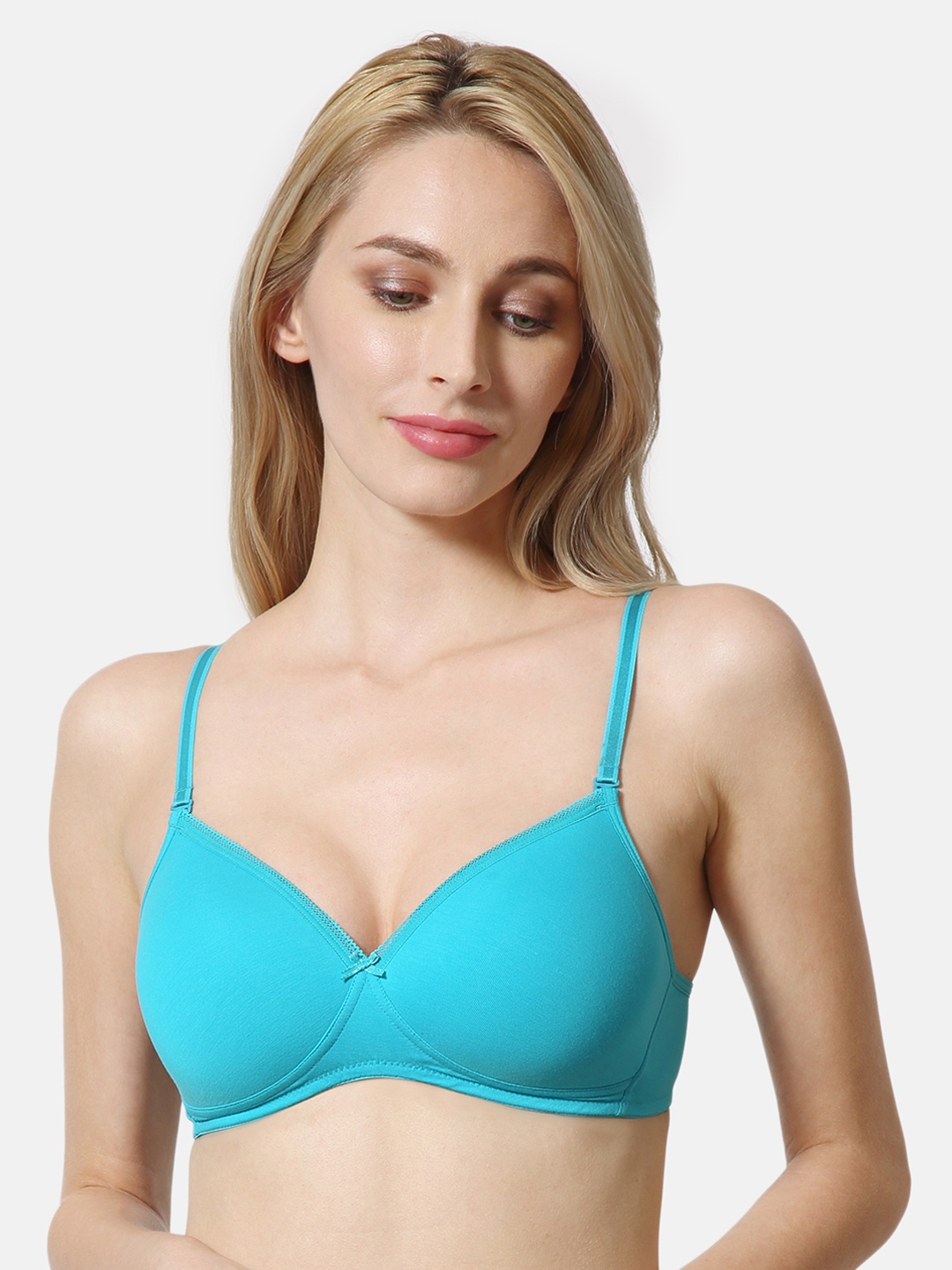 

Van Heusen Solid Antibacterial Wireless Everyday Bra, Blue