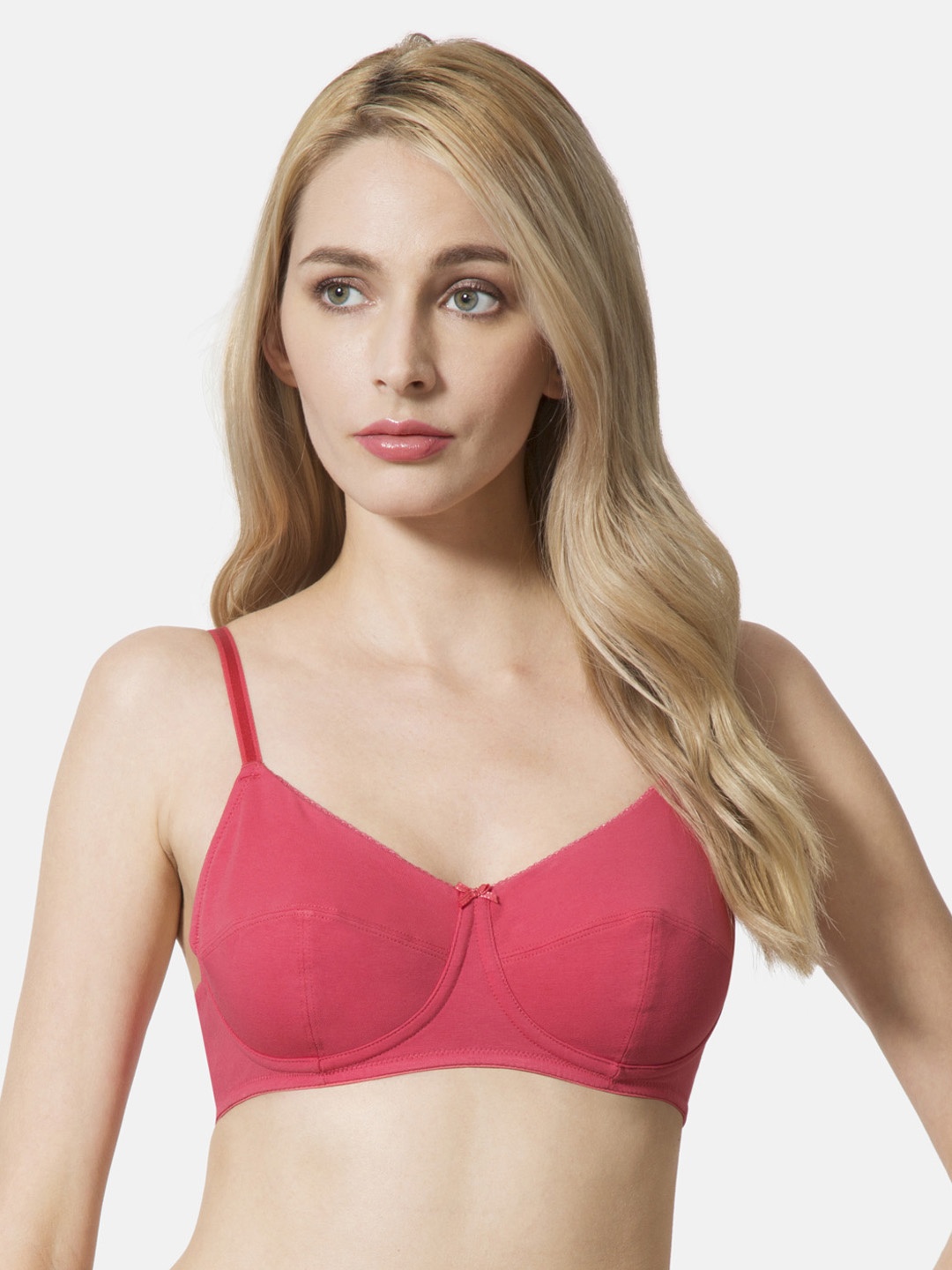 

Van Heusen Women Coral Solid Anti Bacterial Non Padded Magic Fit Bra