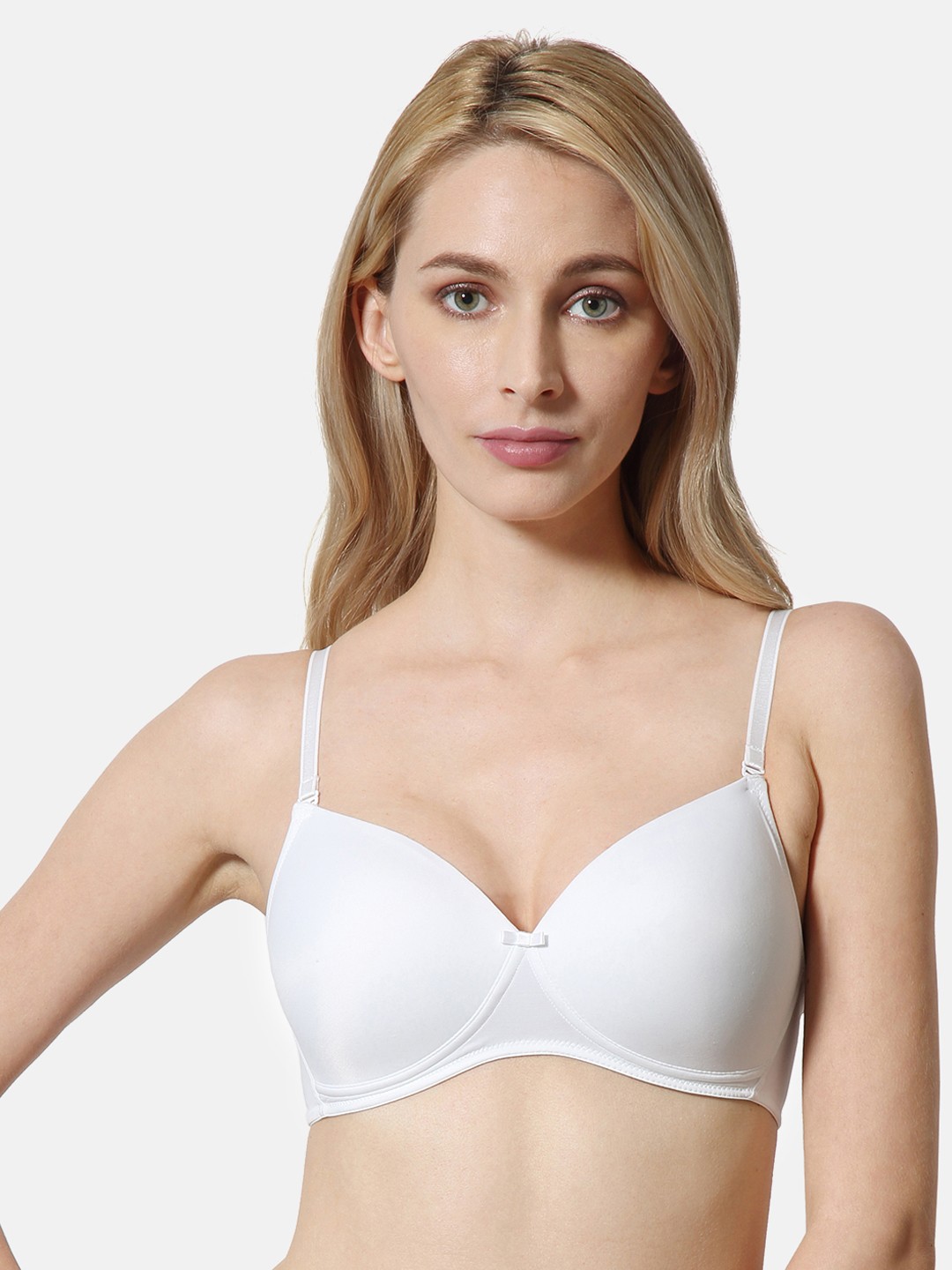

Van Heusen Women Plush Back No Slip Strap Wireless T-Shirt Bra, White