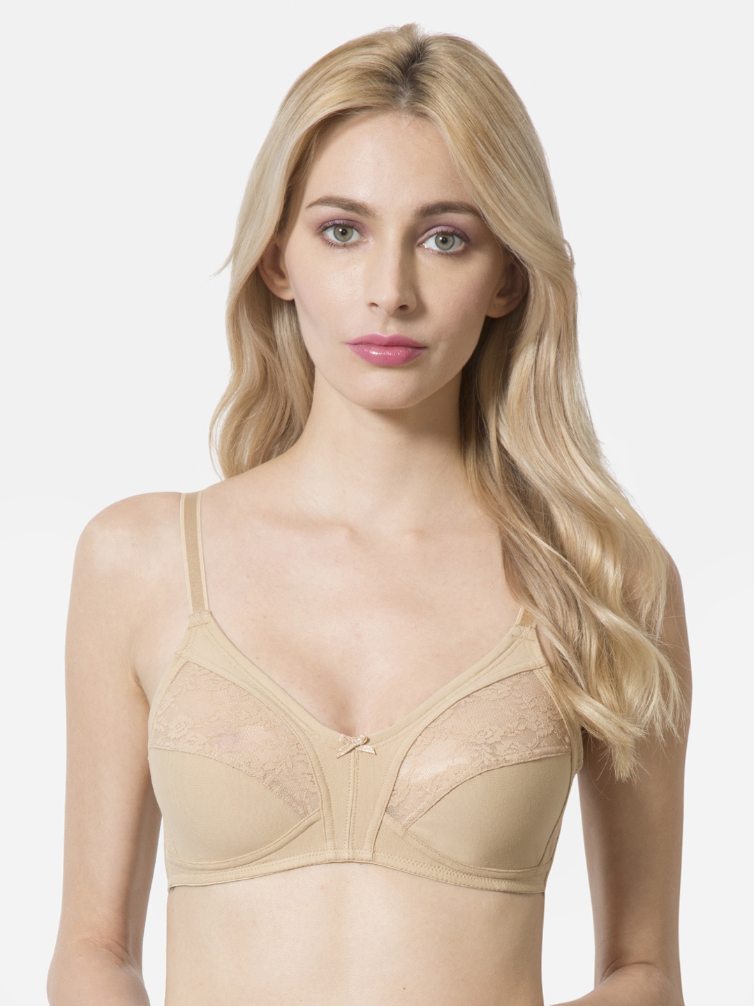 

Van Heusen Solid Antibacterial Wireless Bra, Beige