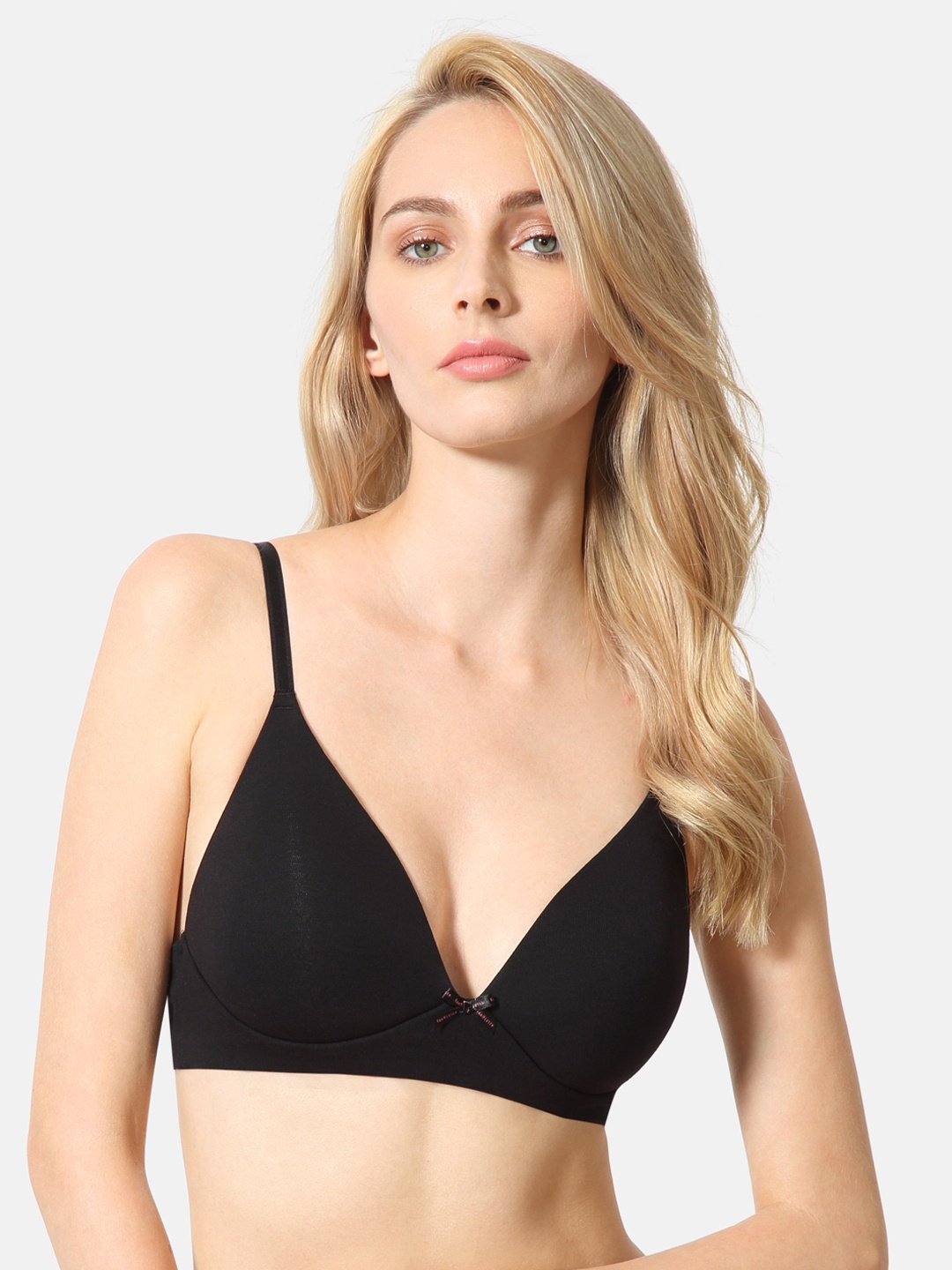 

Van Heusen Solid Antibacterial Padded Live-in Bra, Black