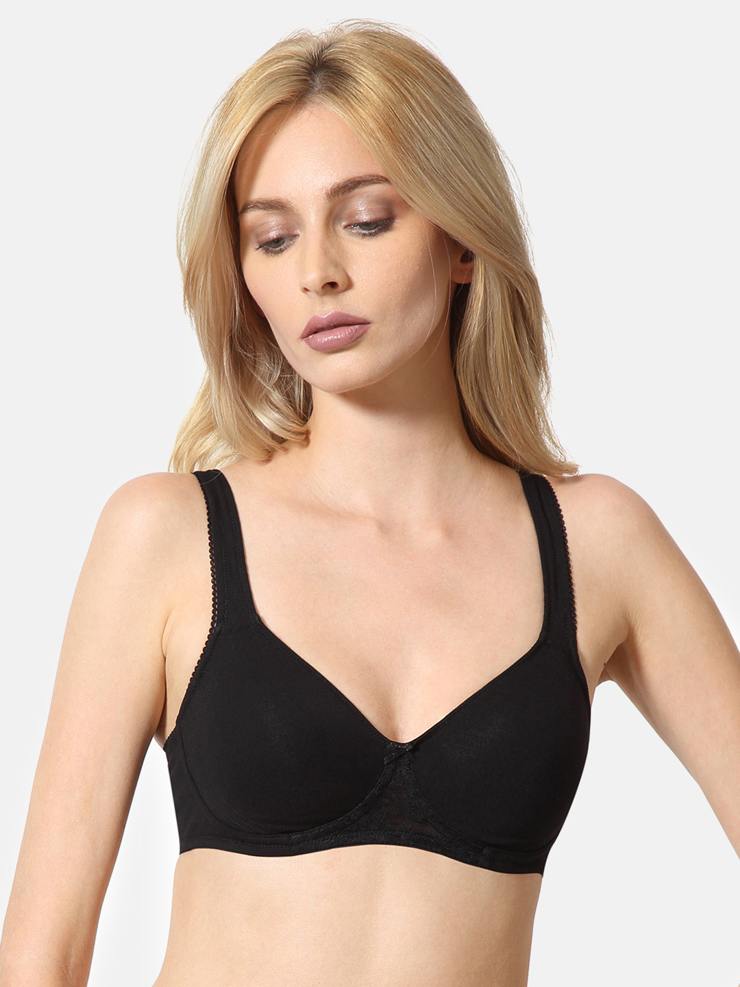 

Van Heusen Women Black Solid Anti-Bacterial Wireless Shaper Bra