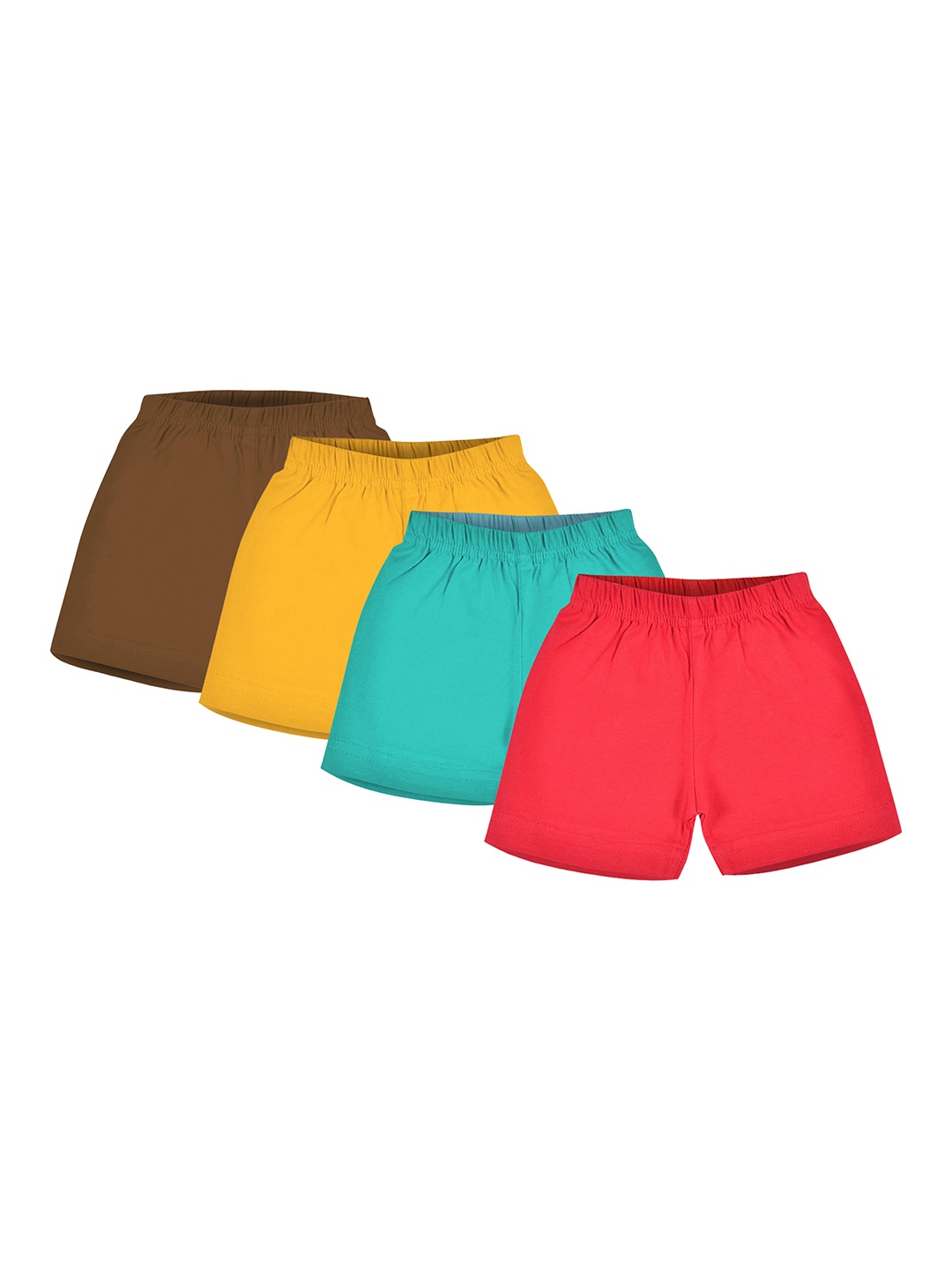 

Luke & Lilly Boys Multicoloured Pack of 4 Solid Shorts, Multi