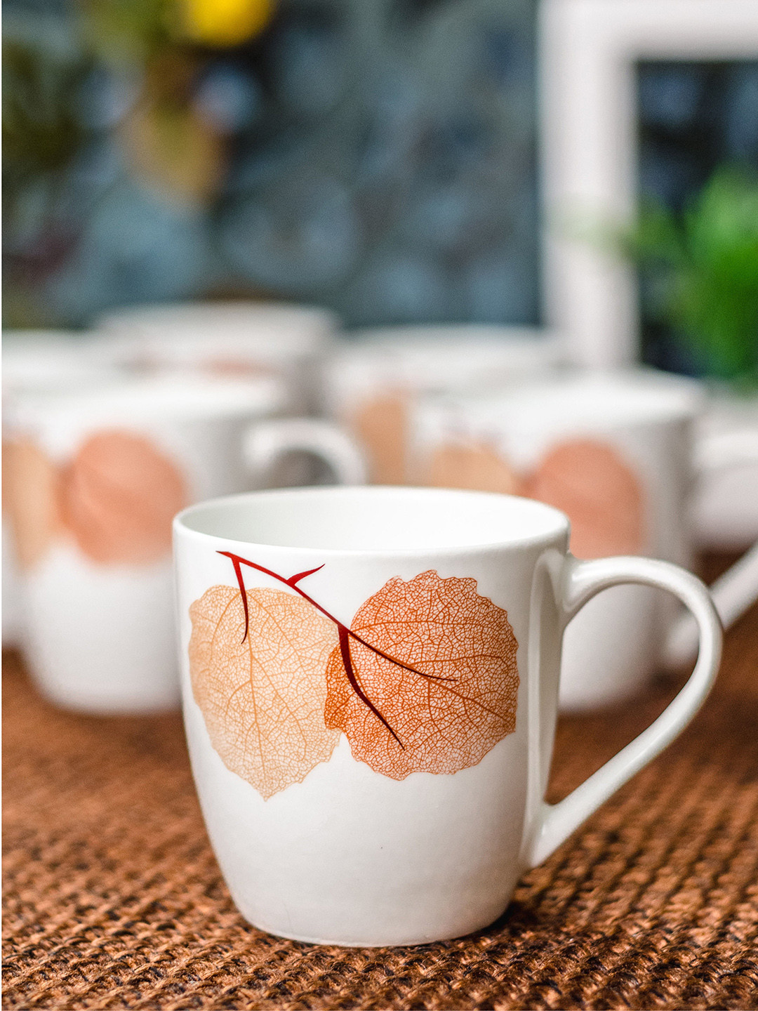 

SONAKI White Printed Bone China Set