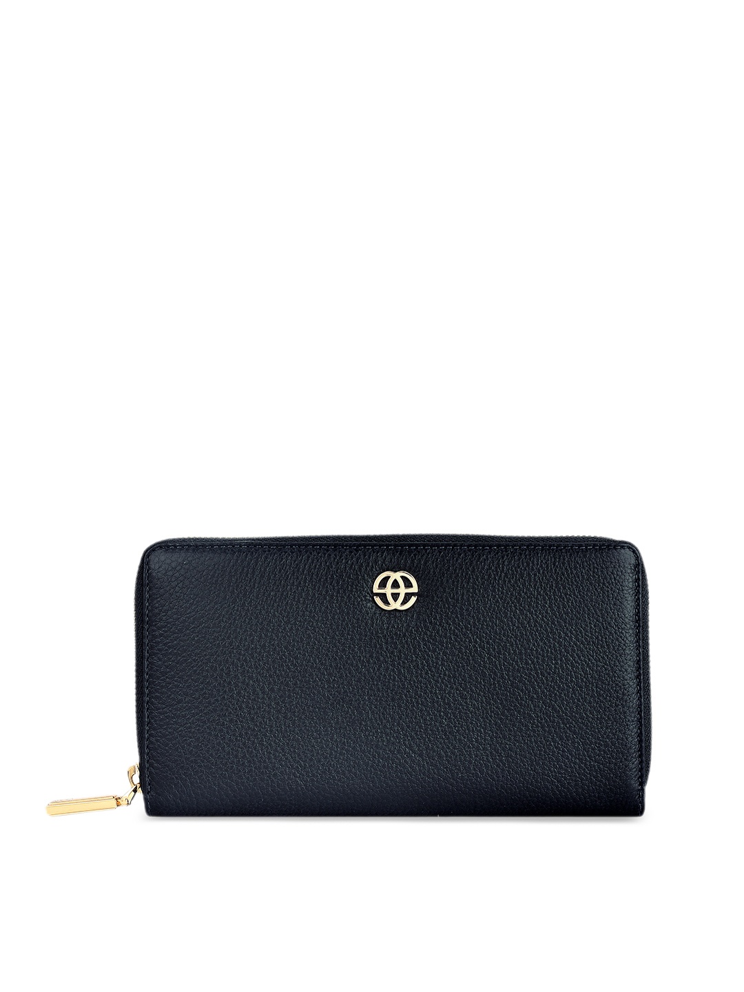 

Eske Women Navy Blue Solid Zip Around Leather Wallet