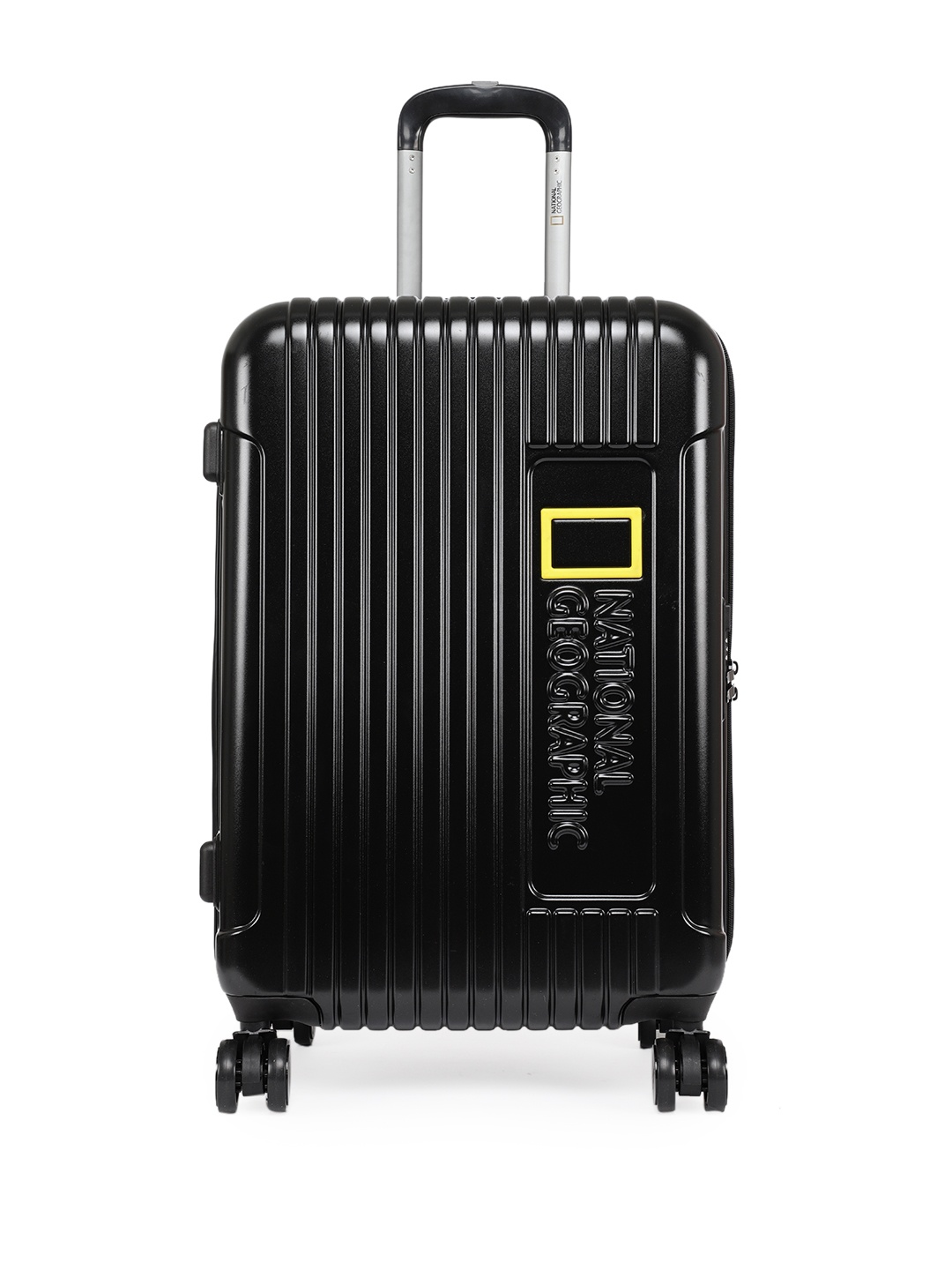 

National Geographic Canyon Textured Medium Trolley Bag- 60 cm, Black