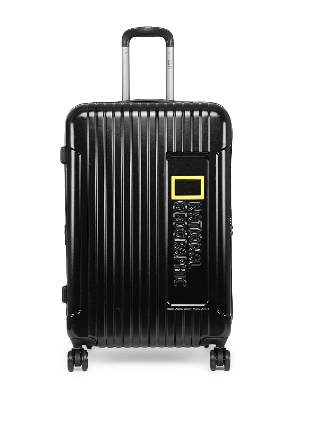 

National Geographic Unisex Black Textured Canyon Large Trolley Suitcase 71cm