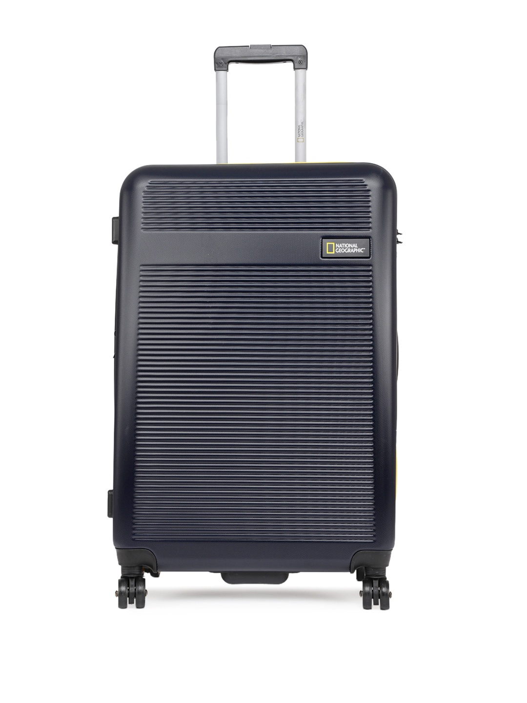 

National Geographic Unisex Navy Blue Patterned Aerodrome 71cm Large Trolley Suitcase