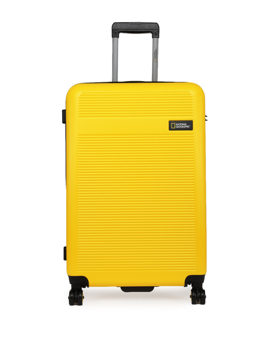 

National Geographic Unisex Yellow Patterned Aerodrome 71cm Large Trolley Suitcase