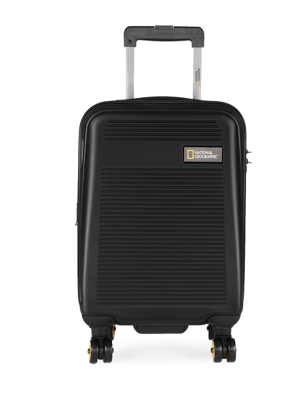 

National Geographic Unisex Black Textured Lightweight Aerodrome Cabin Trolley Suitcase