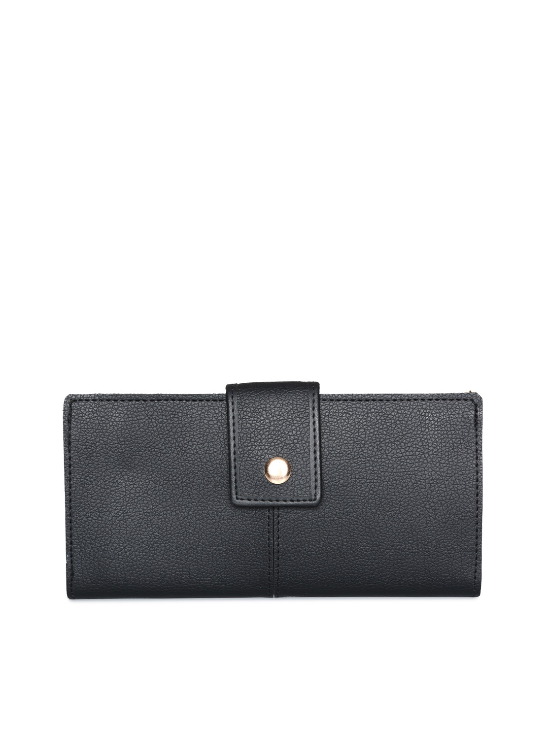 

Baggit Women Black Textured Two Fold Wallet