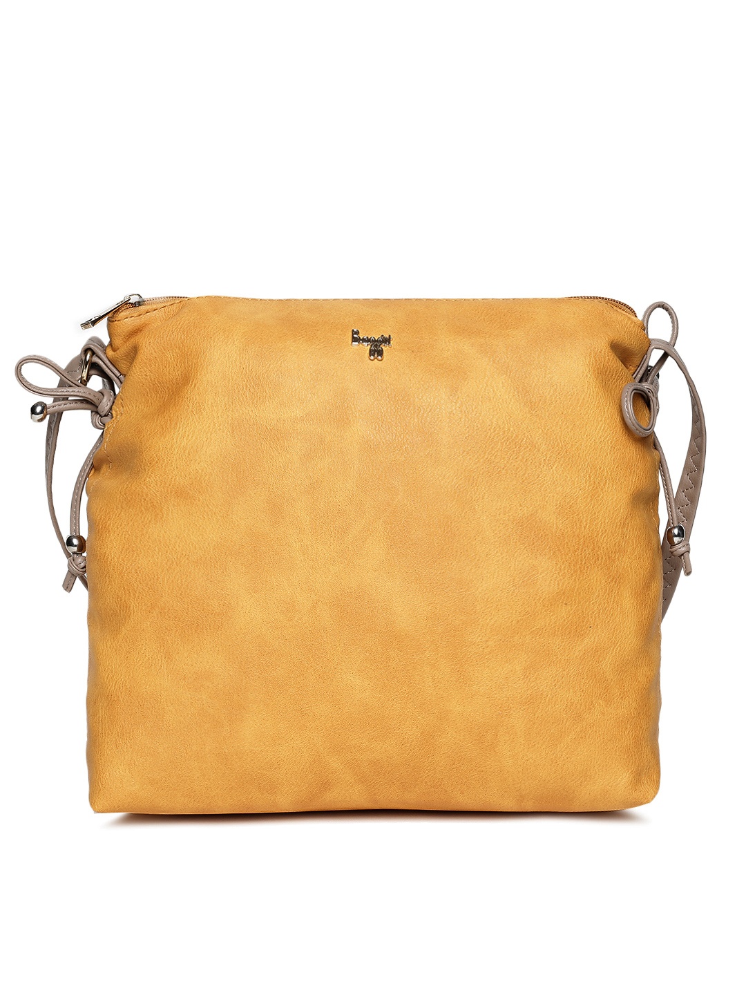 

Baggit Yellow Solid Sling Bag