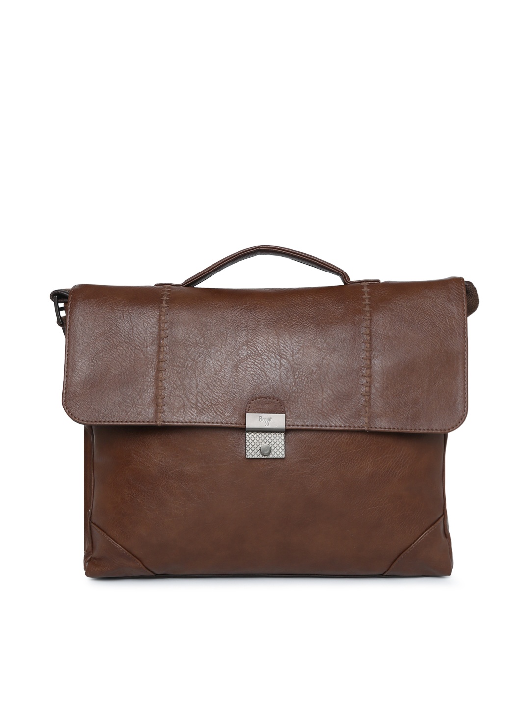 

Baggit Women Brown Solid Laptop Bag