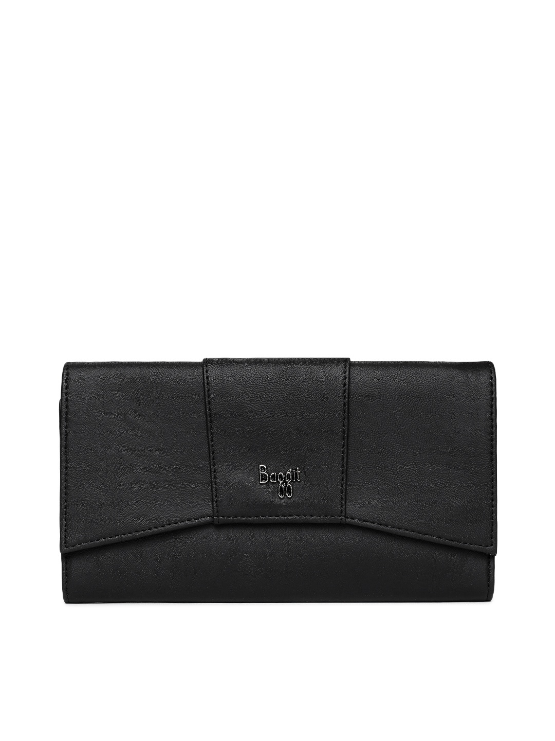 

Baggit Women Black Solid Two Fold Wallet