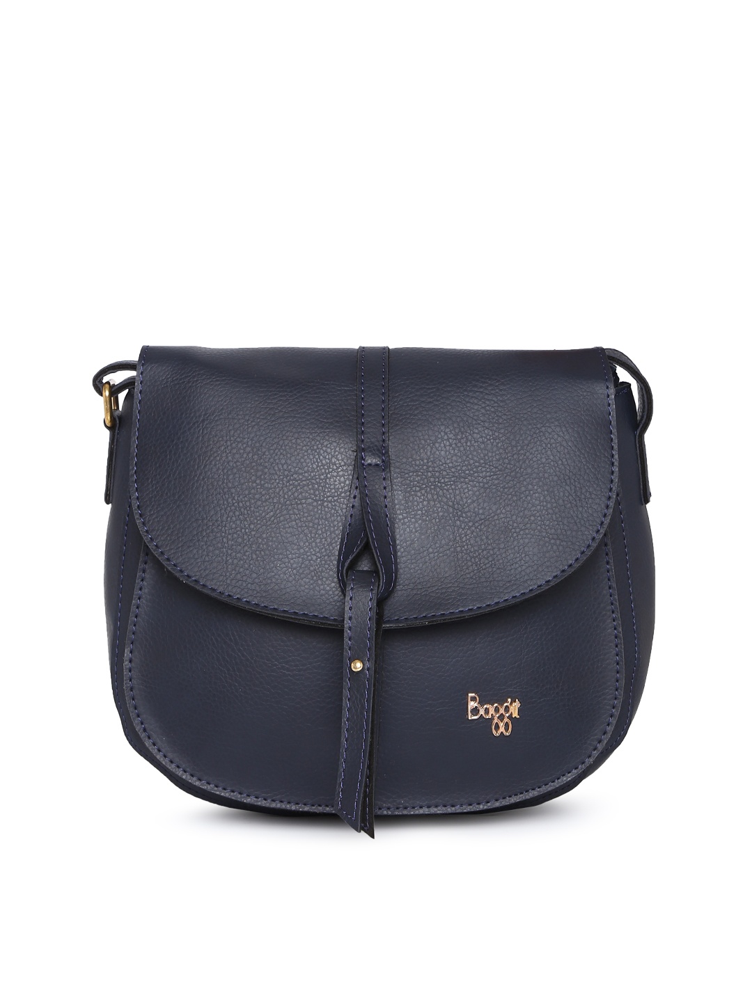 

Baggit Navy Blue Solid Sling Bag