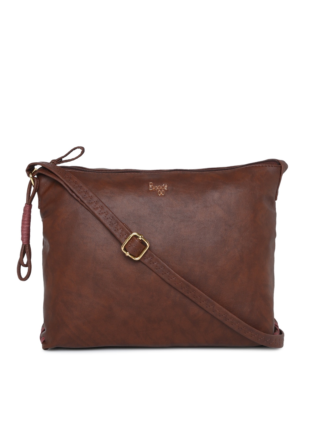 

Baggit Coffee Brown Solid Sling Bag