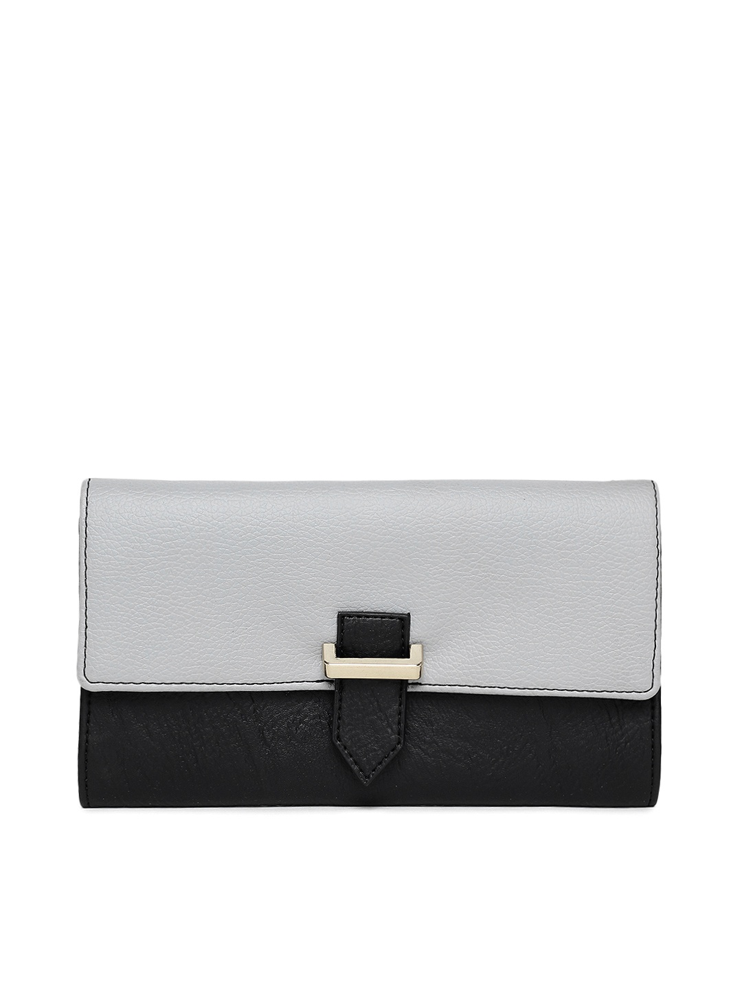 

Baggit Women Blue & Black Colourblocked Two Fold Wallet