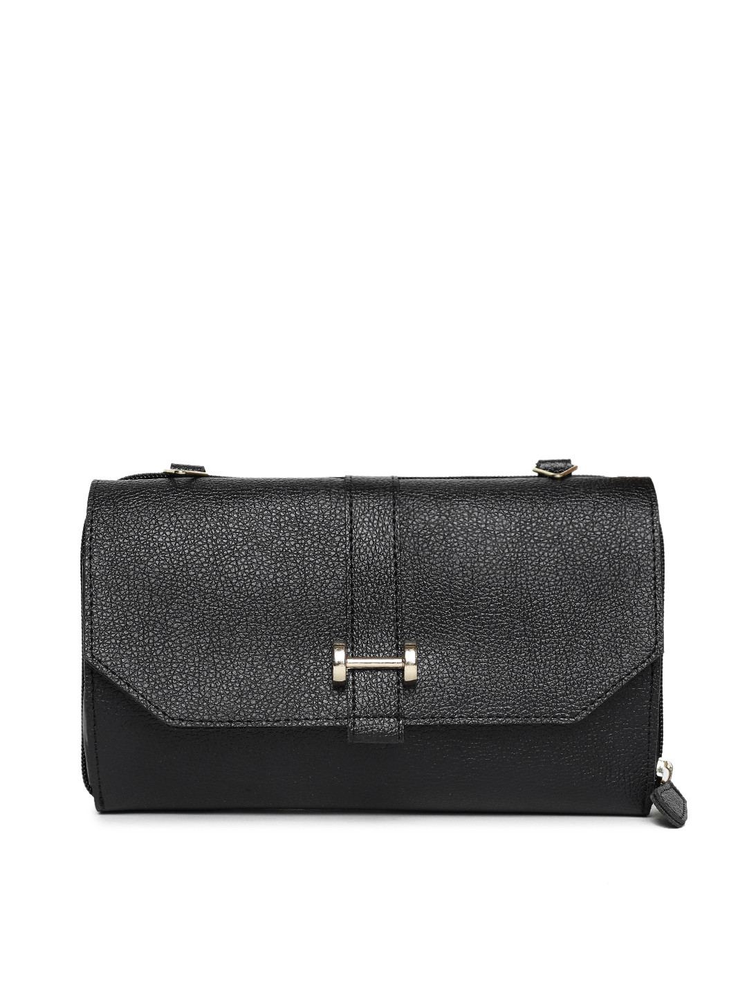 

Baggit Women Black Solid Two Fold Wallet