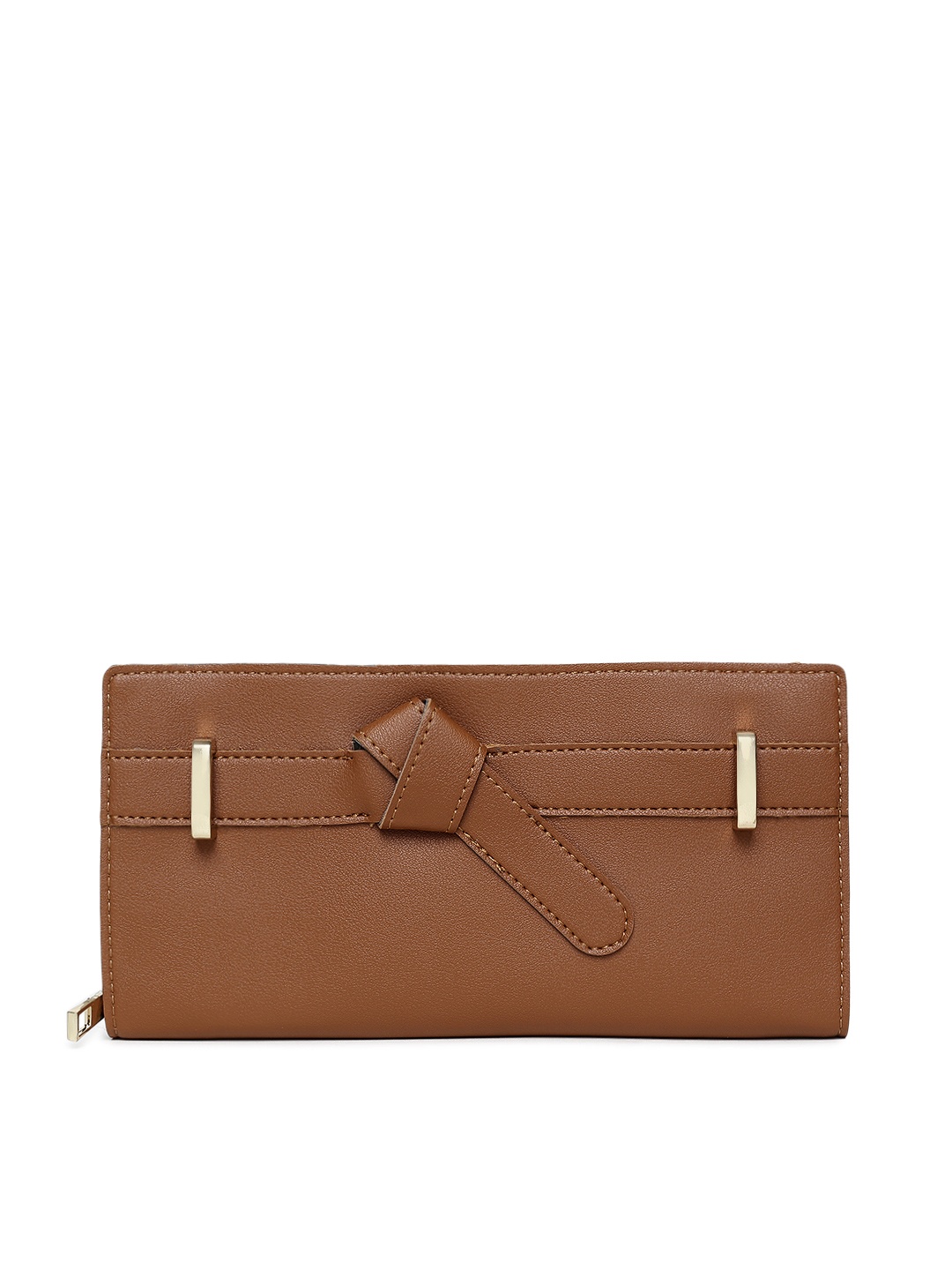 

Baggit Women Tan Brown Solid Zip Around Wallet